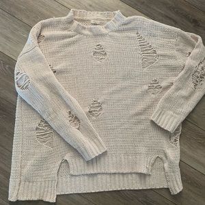 Women’s Oversized Distressed Sweater